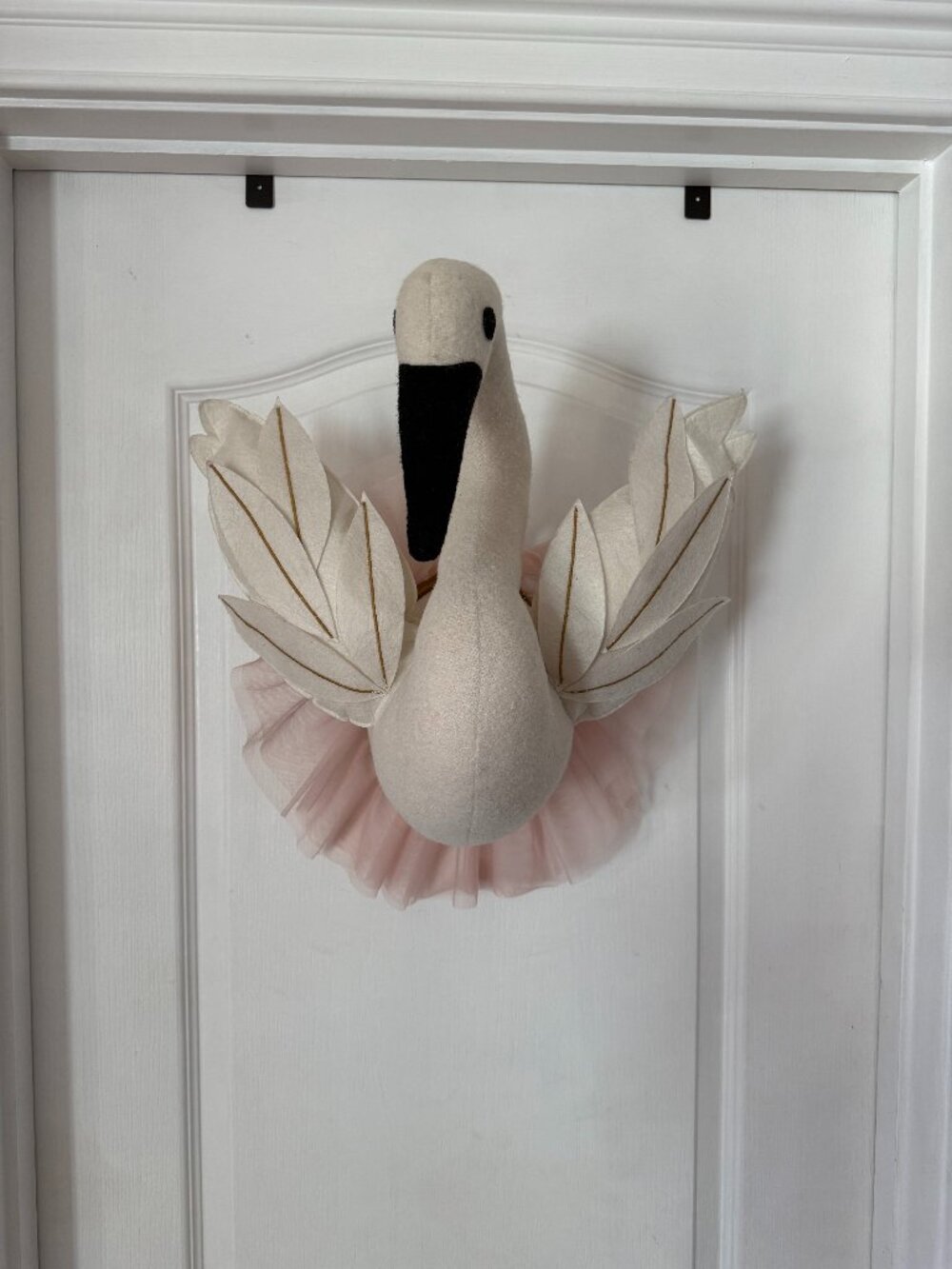 Hanging Pillow Fort Swan Head for Nursery or Girls room sold at Target